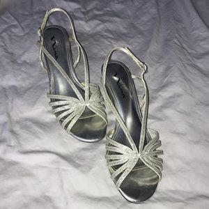 Silver Party Sandals - Worn Once